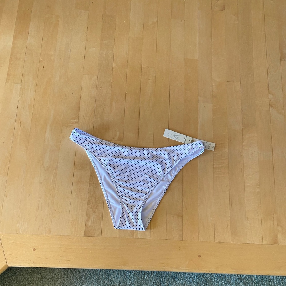 No Boundaries White Polka Dot Women Bottoms